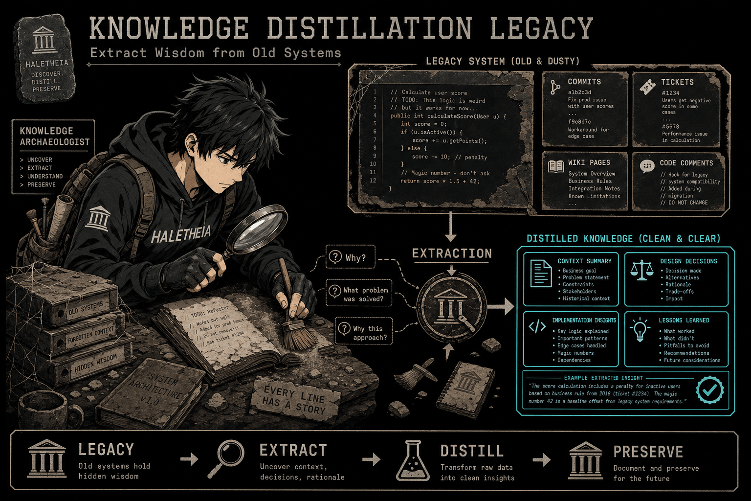 Legacy Distillation